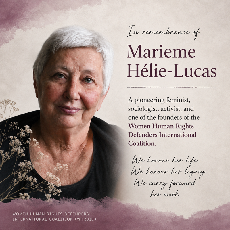 In remembrance of Marieme Hélie-Lucas